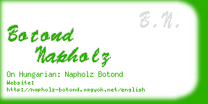 botond napholz business card